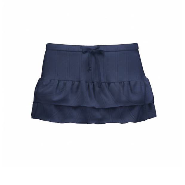 FORUSRING blossom picot mini skirt