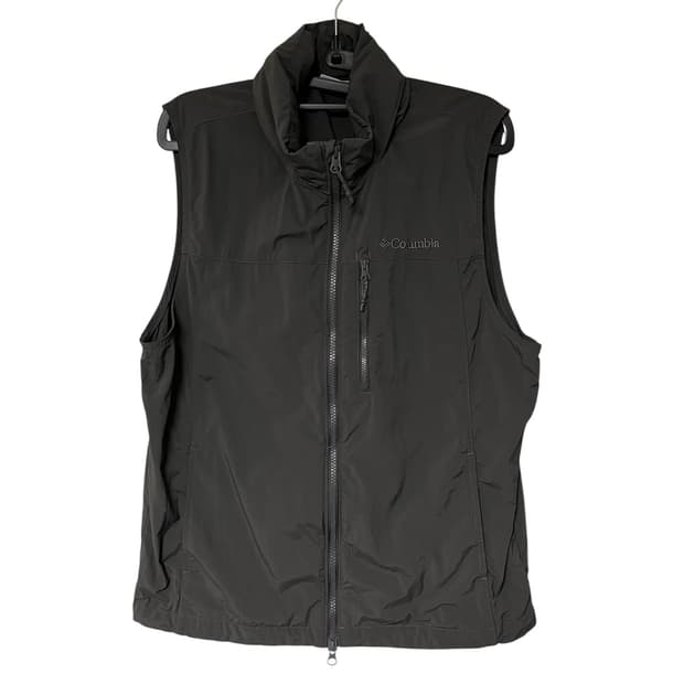 columbia zip up vest