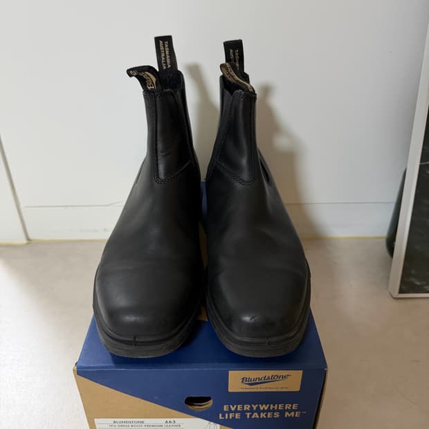 블런드스톤 663 드래스 블랙 첼시 부츠 9.5