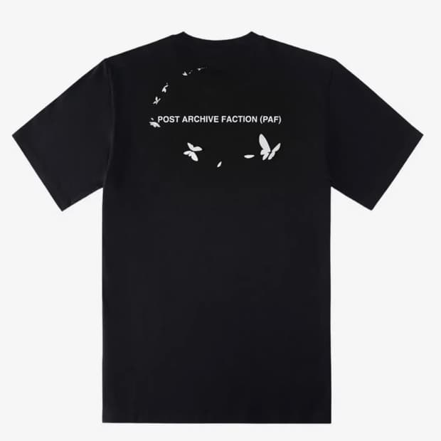 [구매] 포스트아카이브팩션 파프 수베니어 나비 반팔 티셔츠 S