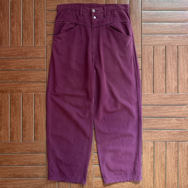 Uru tokyo 17aw washing baggy pants