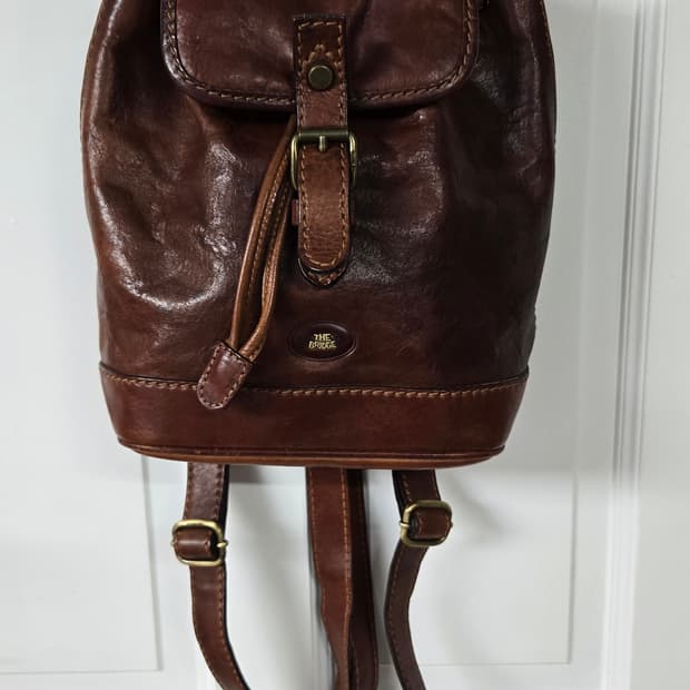 이태리 the bridge 빈티지가죽 백팩