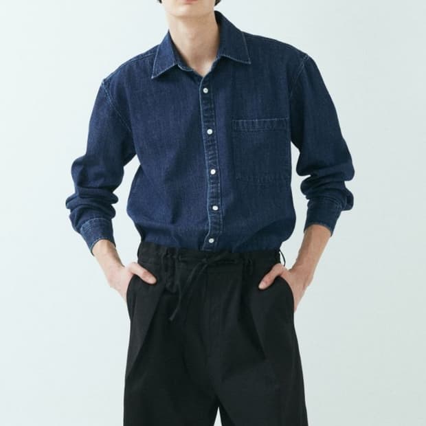 라벨아카이브 데님 셔츠 2사이즈 새상품