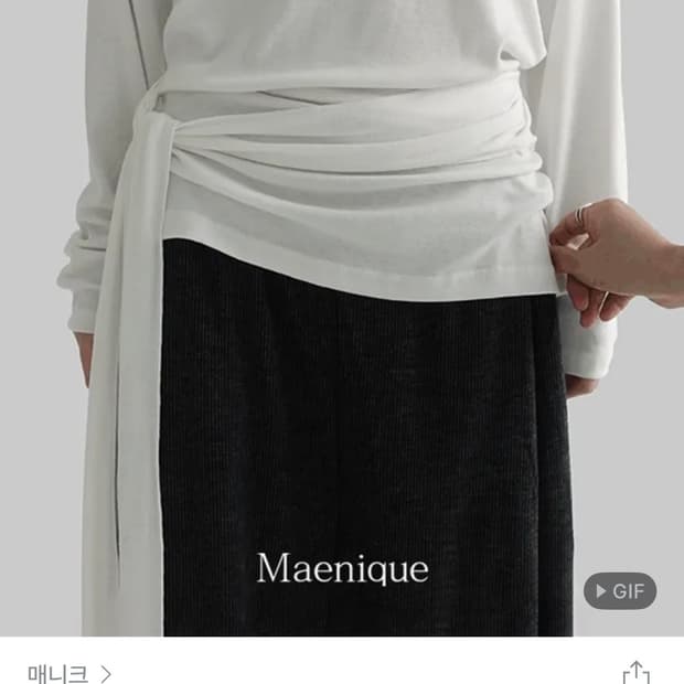 매니크 타이 루즈핏 롱슬리브