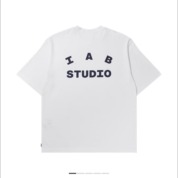 아이앱 스튜디오 티셔츠 화이트 블랙 (23FW) XL