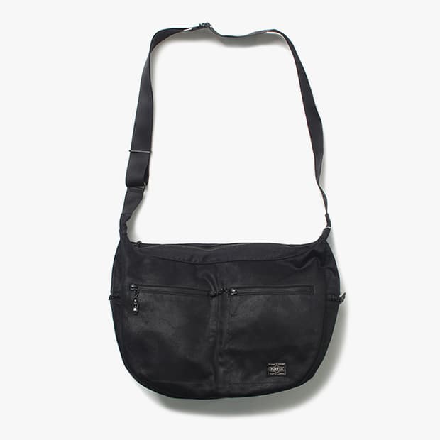  PORTER "Black Aloha Shoulder Bag"