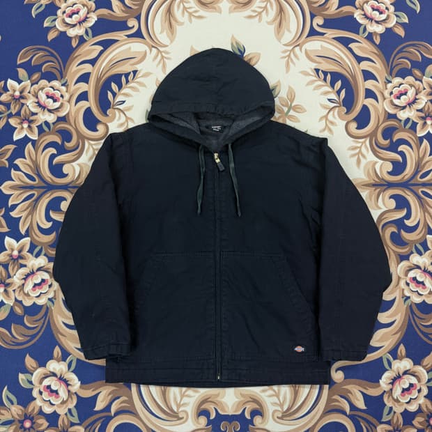 (M)디키즈 Dickies 코튼 후드 워크자켓(블랙)