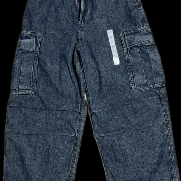 GU 슈퍼와이드 카고 데님 