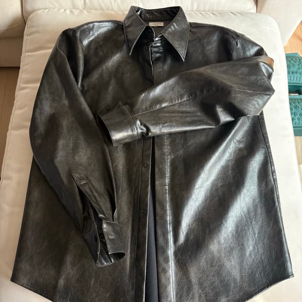 [48] 드리스 반 노튼 레더 셔츠