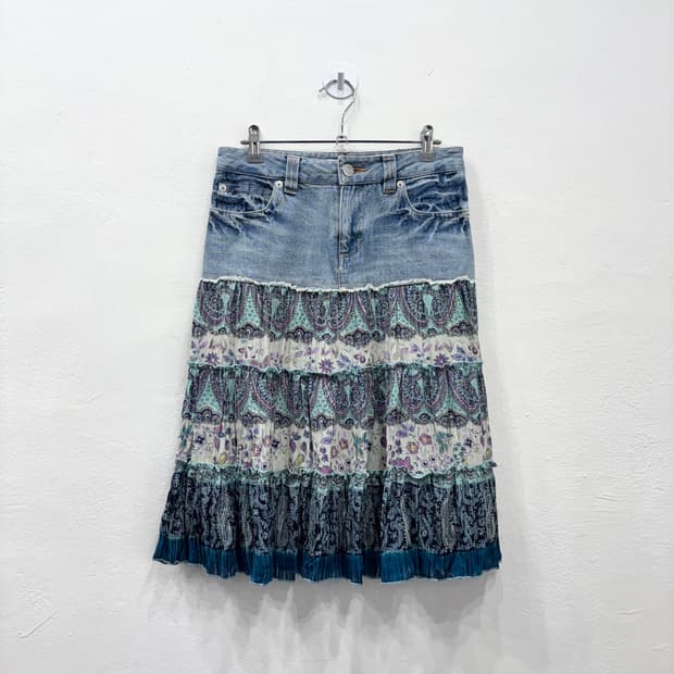빈티지 패턴 스커트