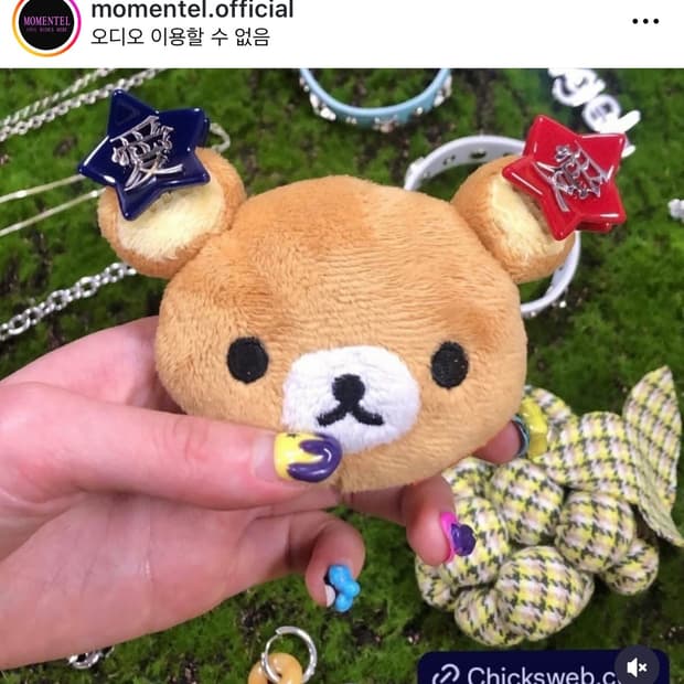 모멘텔 주얼리 별 헤어핀