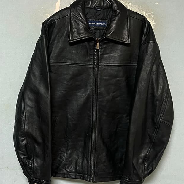 John Ashford 리얼레더 남자 누빔 M 오버핏 95-100