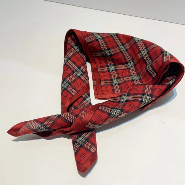 폴로 랄프로렌 00s 체크 쁘띠 손수건 A1359