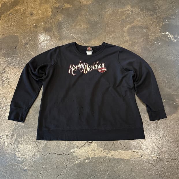 할리 데이비슨 데미지드 스웻셔츠 XL