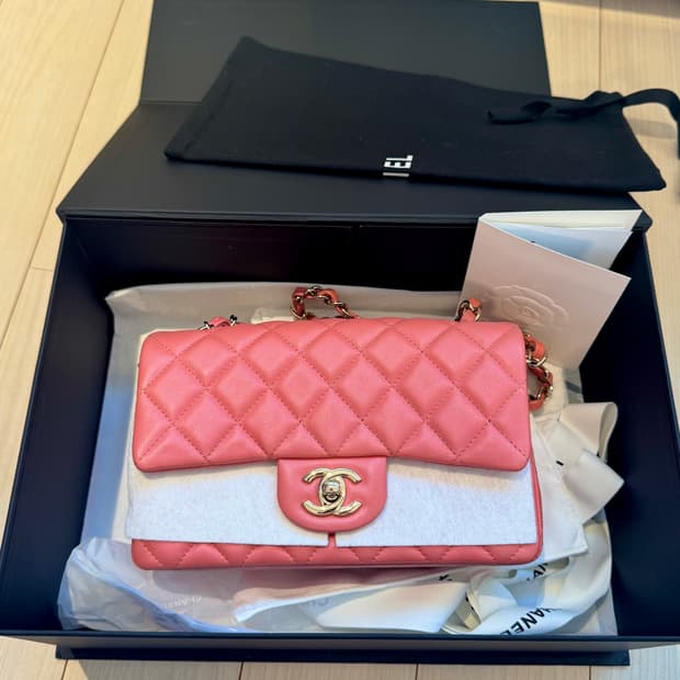 샤넬 클래식 미니 (핑크) 