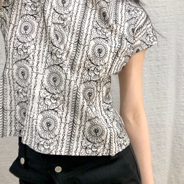 Pattern summer blouse