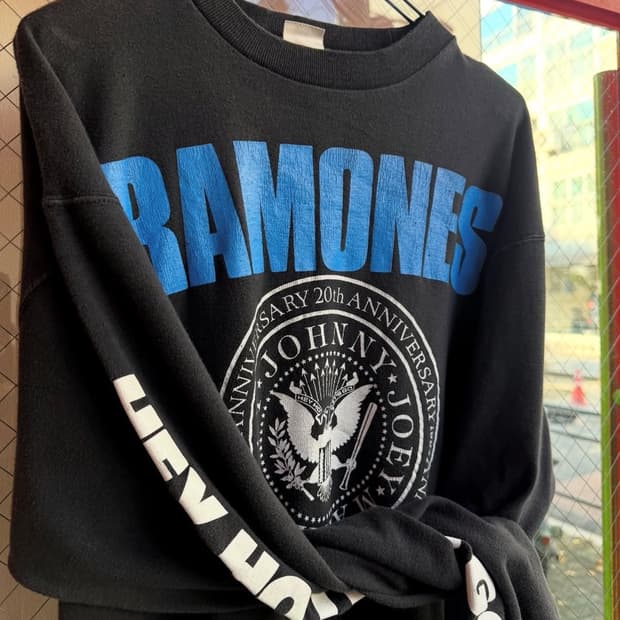 90s 라몬즈 ramones 빈티지 밴드 티셔츠 롱슬리브