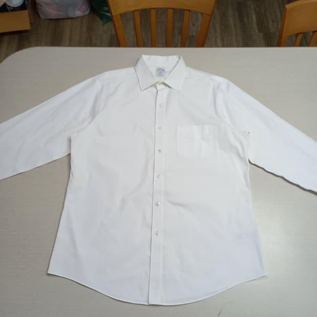XL105 BrooksBrothers 드레스셔츠 화이트 XL-479