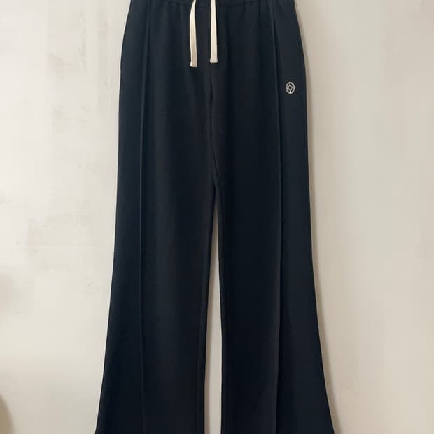 Kijun 기준 블랙 와이드 팬츠 S