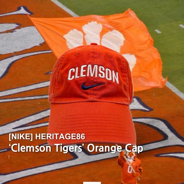 나이키 오렌지 모자 NIKE NCAA CLEMSON 헤리티지86 볼캡