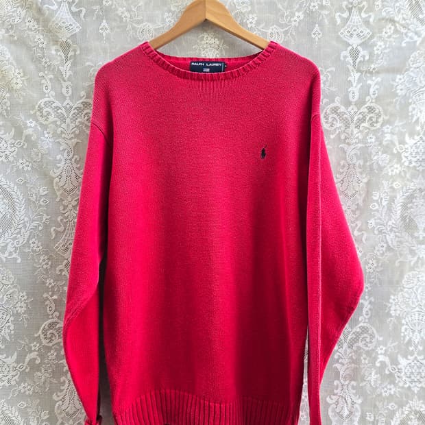 90s 폴로 스포츠 코튼 니트