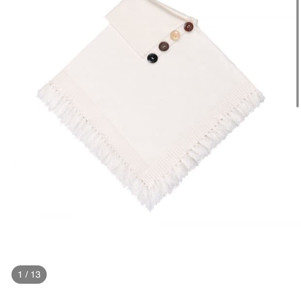 어스지구 MULTIWAY KNIT PONCHO (IVORY)