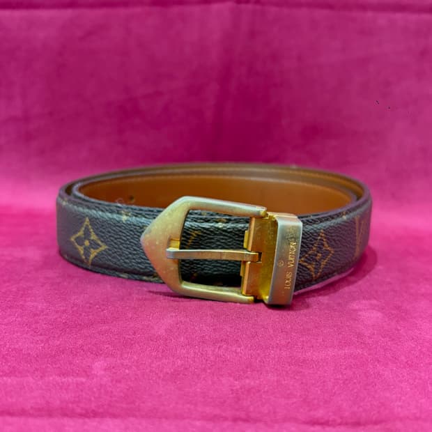 루이비통 골드버클 모노그램 벨트