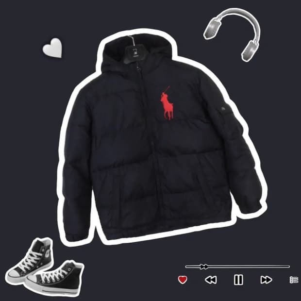 폴로랄프로렌 빅포니 딥네이비 저렴 패딩