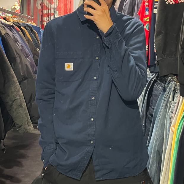 [IM] carhartt 칼하트 사파이어블루 긴팔셔츠