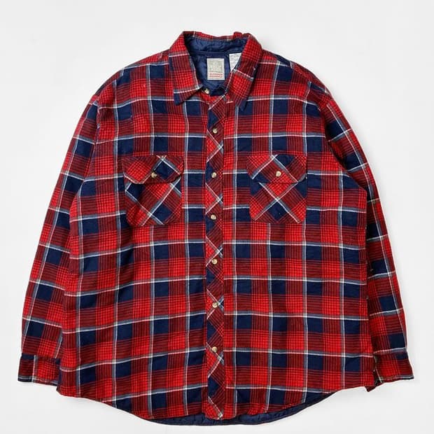 OUTDOOR EXCHANGE 80s 퀼팅 플란넬 누빔 자켓 PN5245