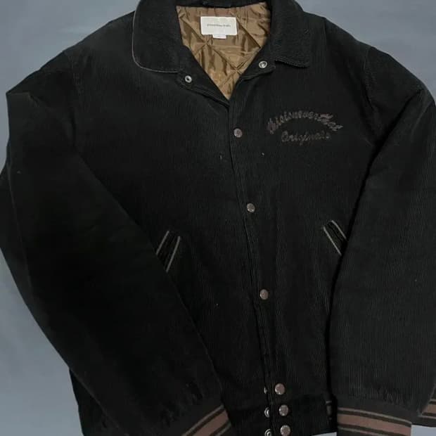 디스이즈네버댓 코듀로이 바시티자켓