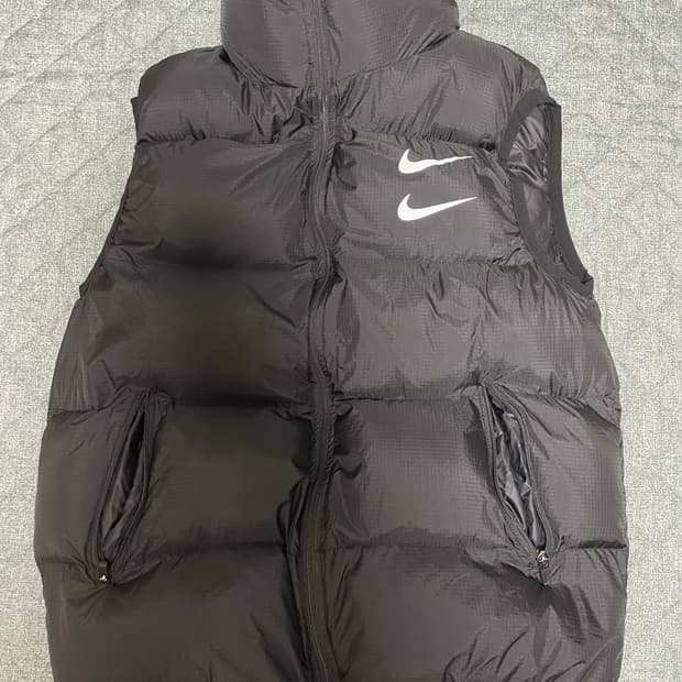 나이키 더블스우시 패딩 조끼 M