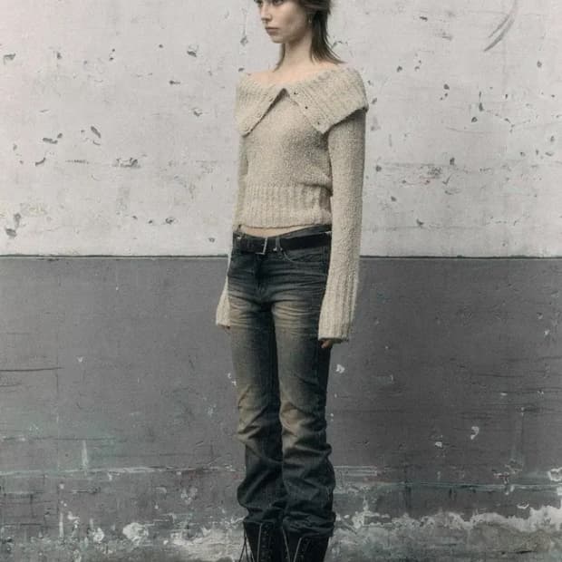 보헤미안서울 샌드블루 부츠컷 데님