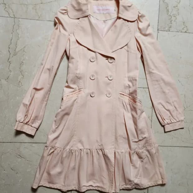 맥긴 mcginn knightsbridge 양산형 딸기우유 바바리 코트