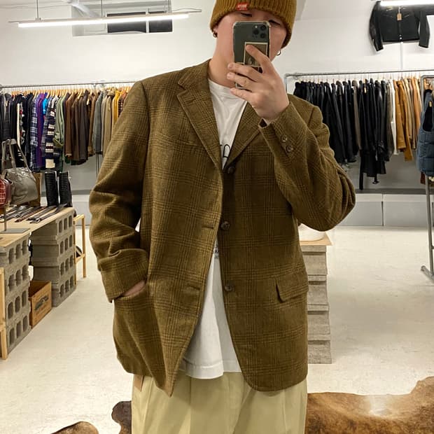 60's SEARS 3b check jacket 60년대 시어스 자켓