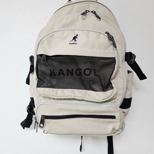 [A+급] 캉골 백팩 베이지색 KANGOL 가방 완전 깨끗함