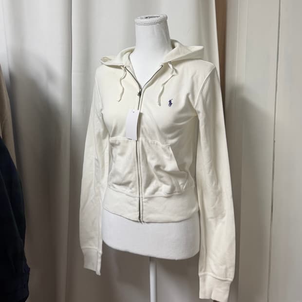 유일)폴로 랄프로렌 화이트퍼플 후드집업