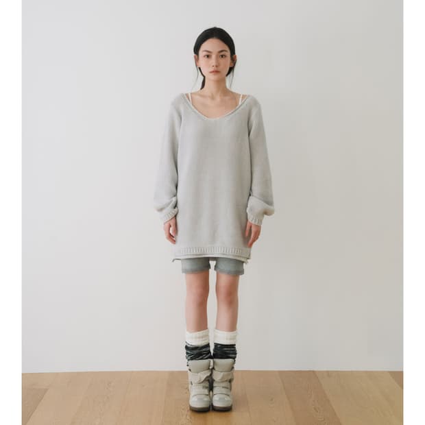 이어닝 루즈 니트