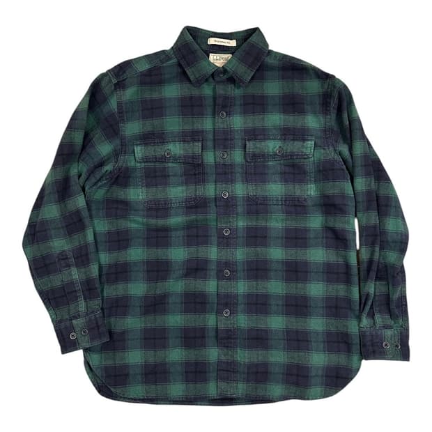 ML) 엘엘빈 L.L.Bean 블랙워치 샤모아 플란넬 체크 셔츠남방