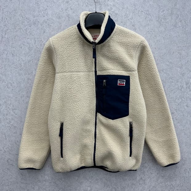 90 리바이스 여자 뽀글이 집업 자켓