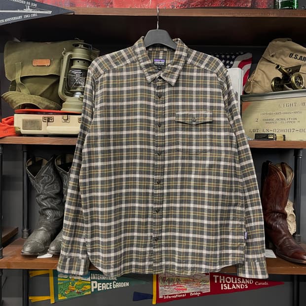 FA19 파타고니아 멀티 체크 오가닉 코튼 포켓 셔츠