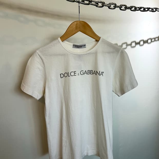 DOLCE&GABBANA 돌체앤가바나 로고 프린팅 티셔츠