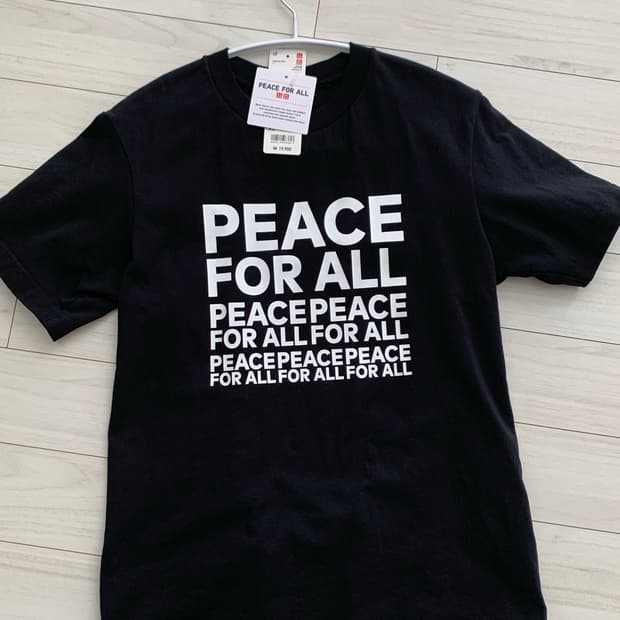 유니클로 peace for all 티셔츠 XS