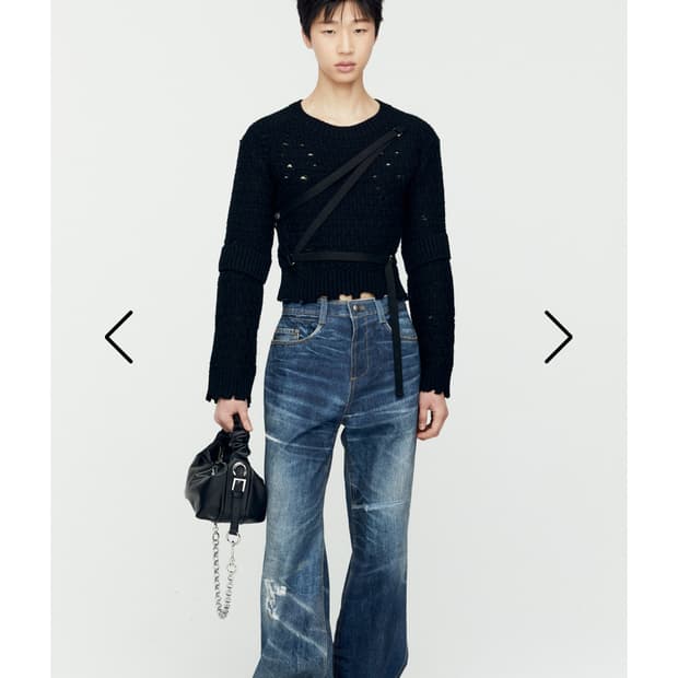 [28] 앤더슨벨 TROMPE L'OEIL PRINTED DENIM 