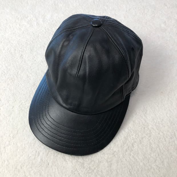 릭오웬스 다크쉐도우 레더볼캡 