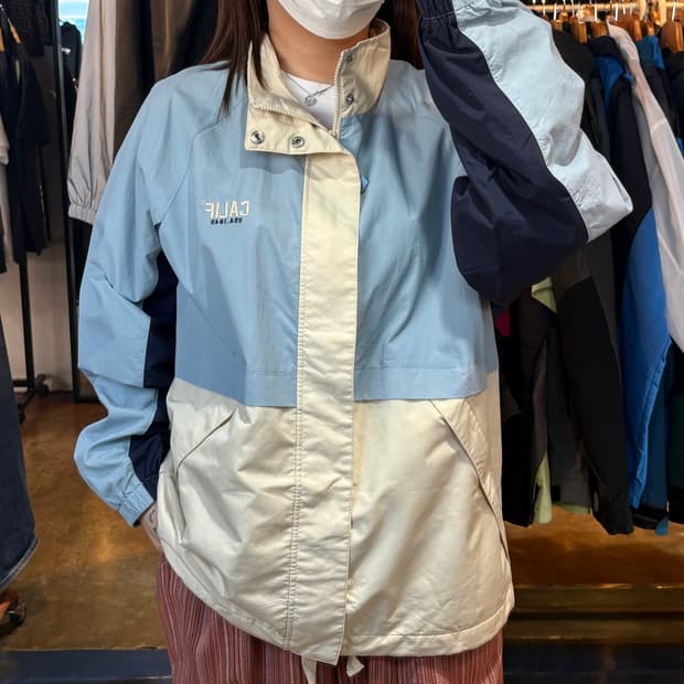 후아유 배색 바람막이