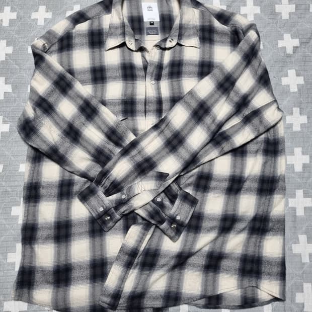 [3]폴리테루 loosed check shirt western