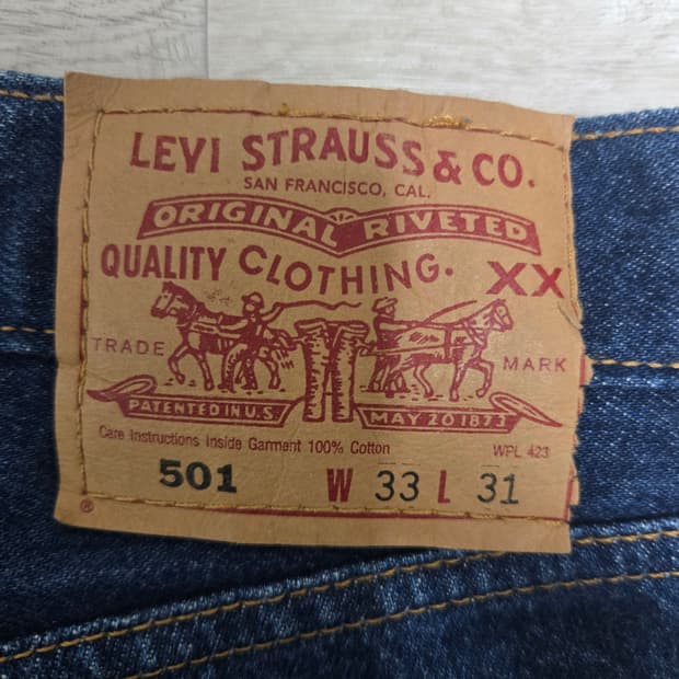 90s levis 501 33/30 콜롬비아 생산