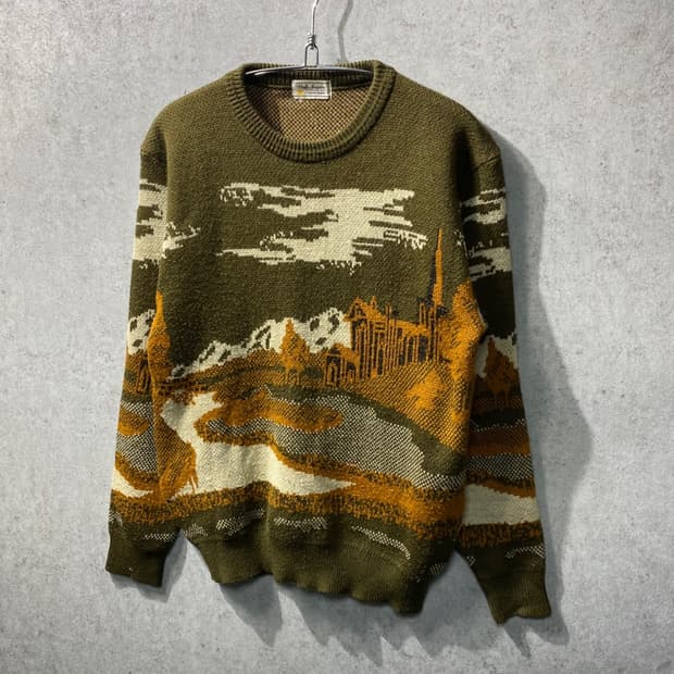 [L] 90s Vintage 일본 빈티지 울 니트 재팬 메이드
