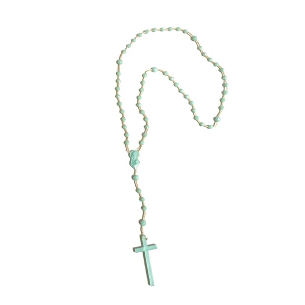 일본 빈티지 민트 로자리오 목걸이 고스 로리 펑크 갸루 그런지 페어리